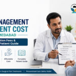 Doctor explaining Nexus pain management treatment cost and consultation fees to a patient in Ahmedabad with a transparent treatment plan.
