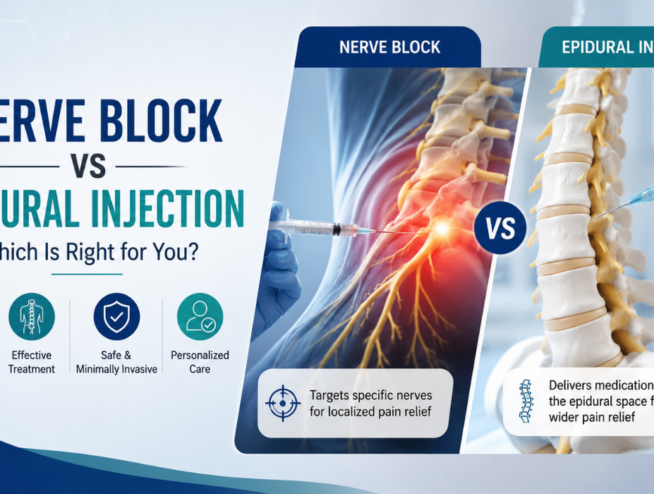 Comparison of nerve block and epidural injection procedures for pain management